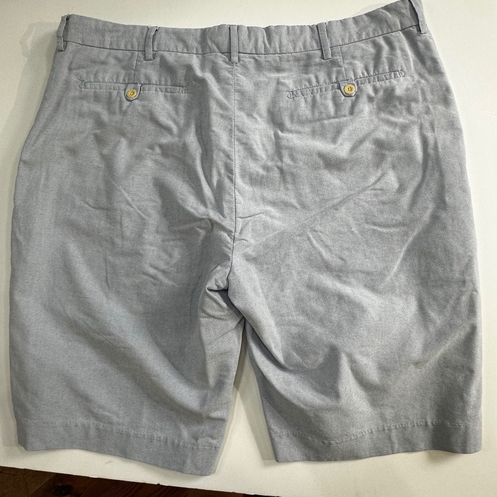 Polo Ralph Lauren Mens Shorts Size 40 Blue Grey Flat Front Casual Classic Fit - Picture 3 of 11